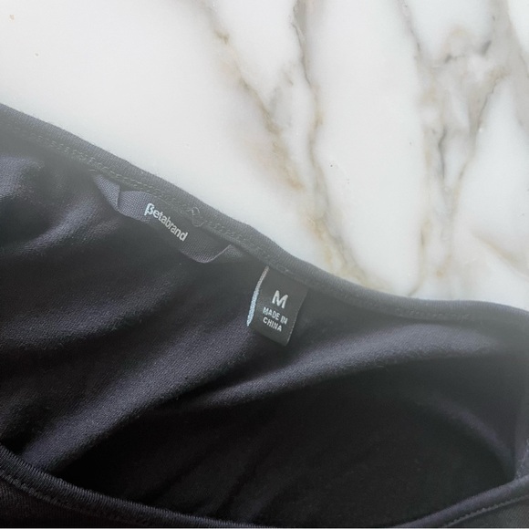 Betabrand Black Silk Blend Travel Dress Medium - Picture 7 of 9